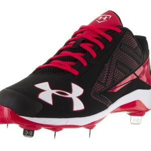UA CHARGED Low Rise Steel Baseball Cleats SIZE 14